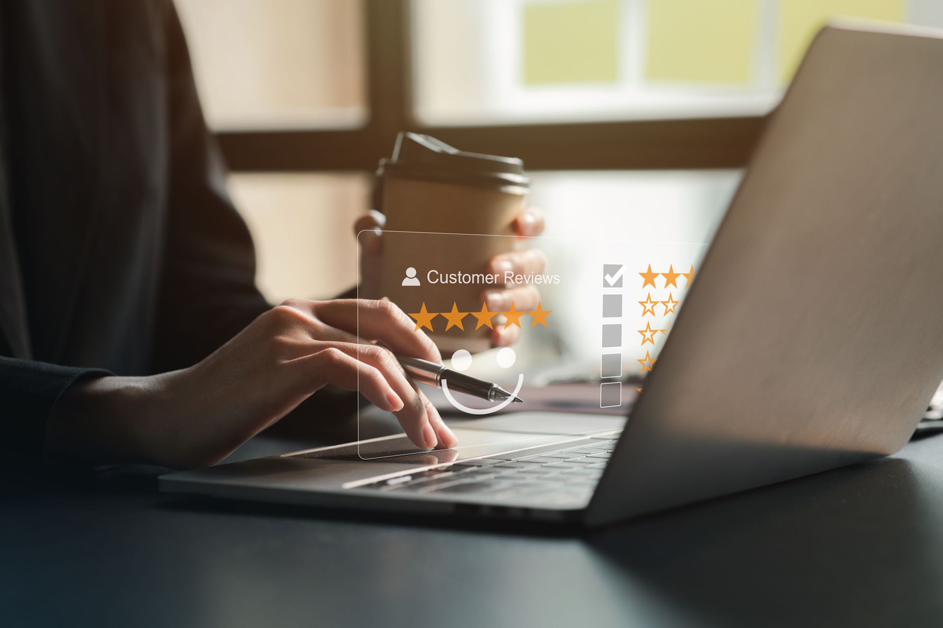 Product or service review ideas from customers, writing reviews
